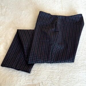 New Directions Classic Checked Dress Pants – Women’s Plaid Trousers Size PM